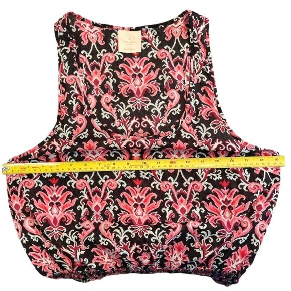 KATE SPADE Beach‎ Swimsuit Cover-Up Mini Dress Black Pink Smocked Size 38" Bust - Picture 11 of 12